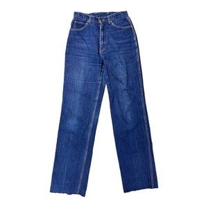 Vintage Rio Bravo Raw Hem High Rise Straight Leg Jeans